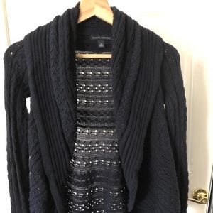 Banana Republic Navy cardigan. Shawl collar. Size XS